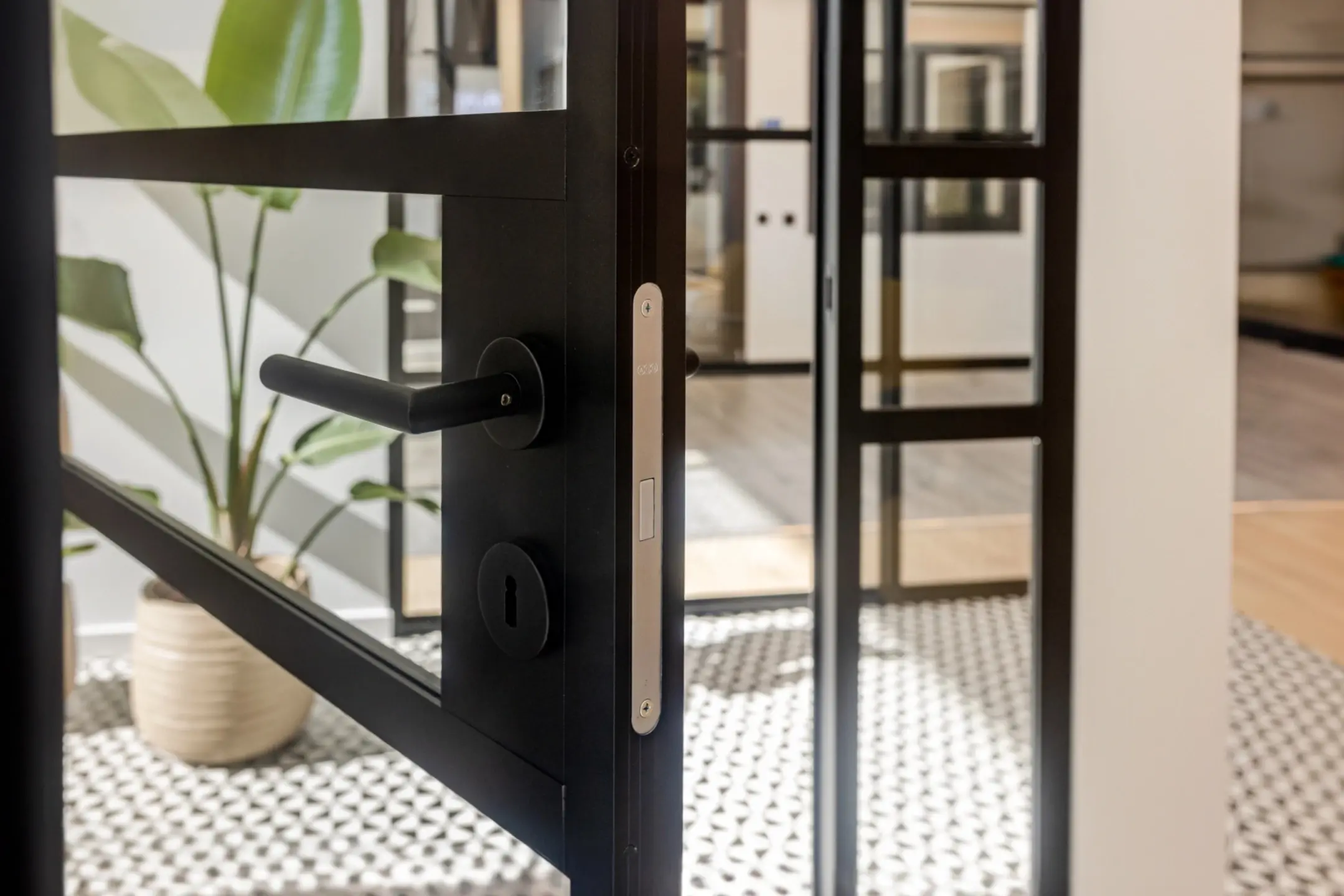 Maneta de ventana de aluminio