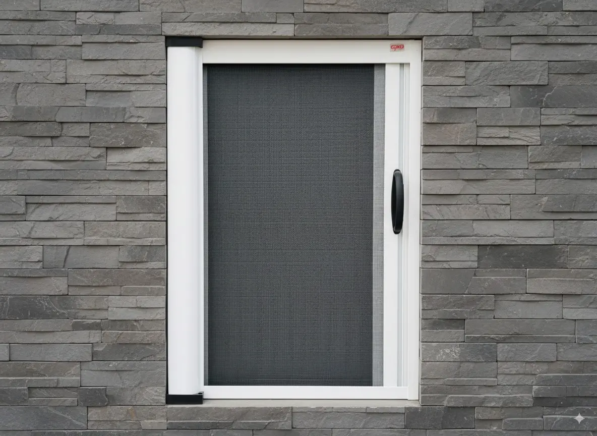 Ejemplo de mosquitera plisada