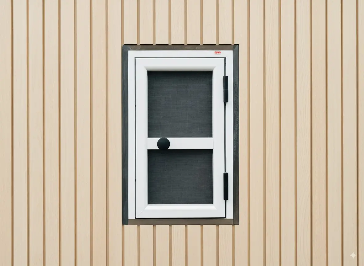 Mosquitera fija en ventana