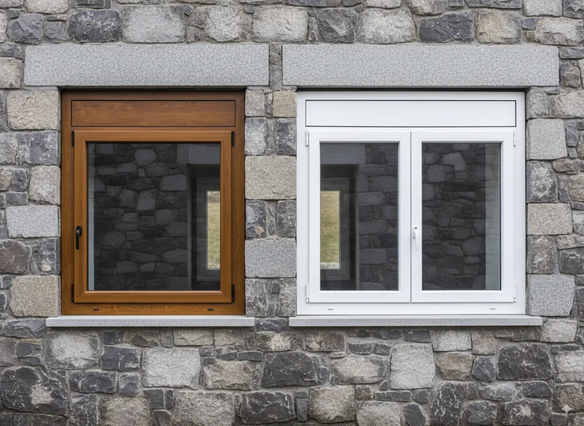 Ventana de PVC con diseño moderno